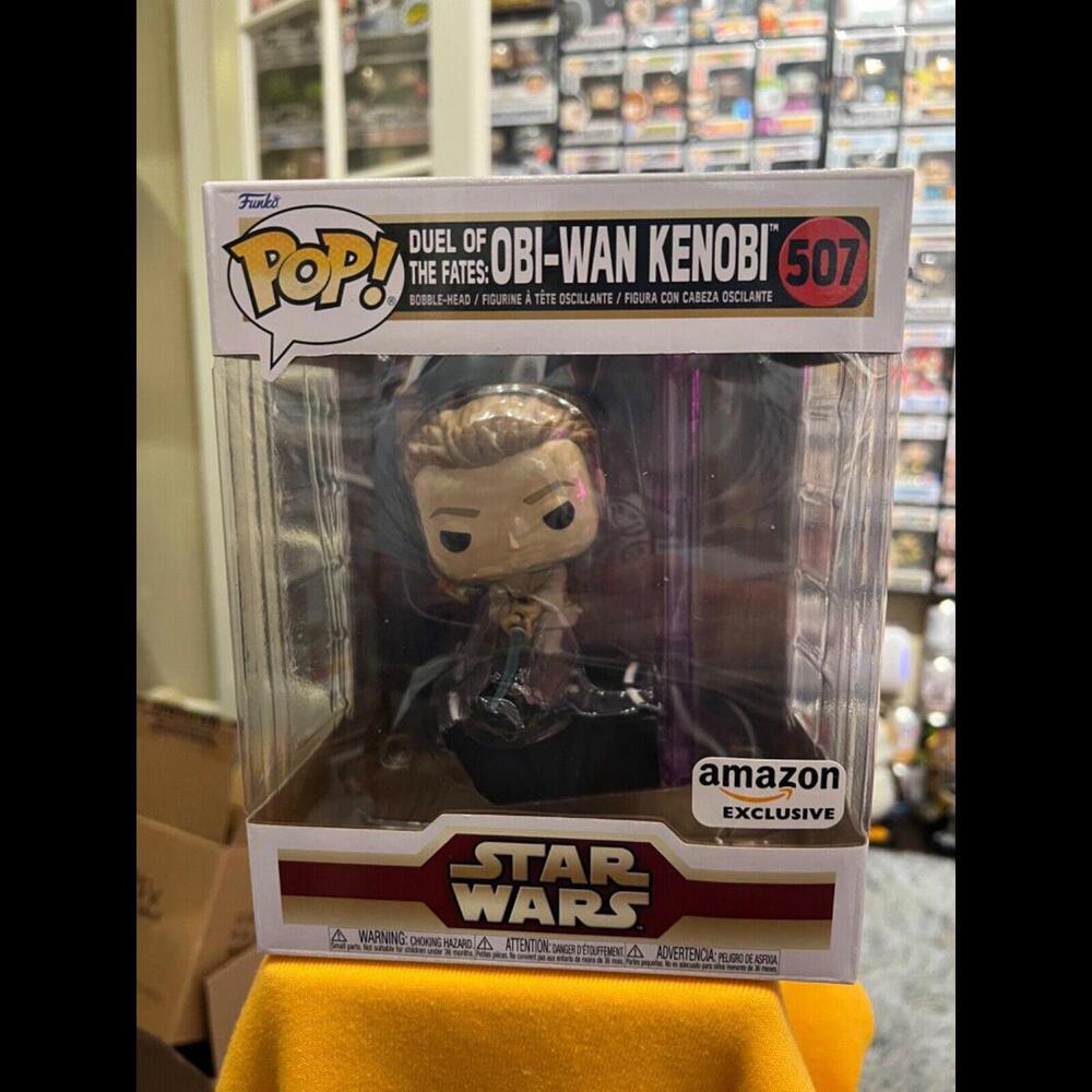 Funko Pop! Deluxe: Star Wars Duel of the Fates Obi-Wan Kenobi #507 Amazon EXC